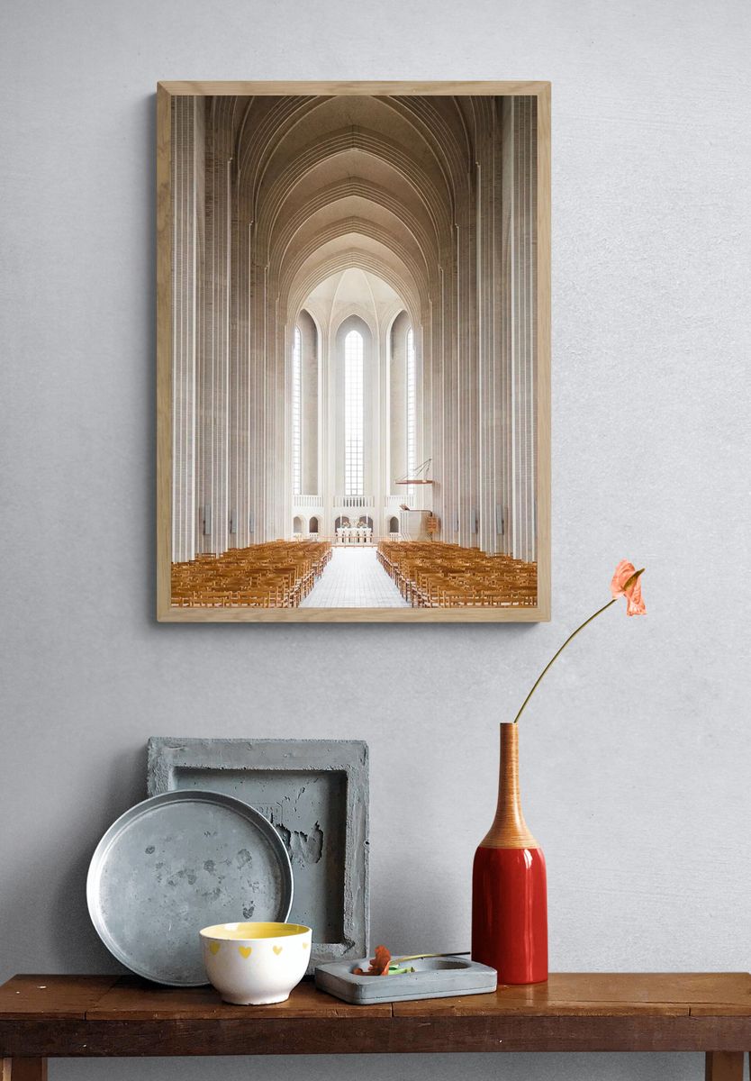Grundtvigs Kirke, architecture. — room view 3