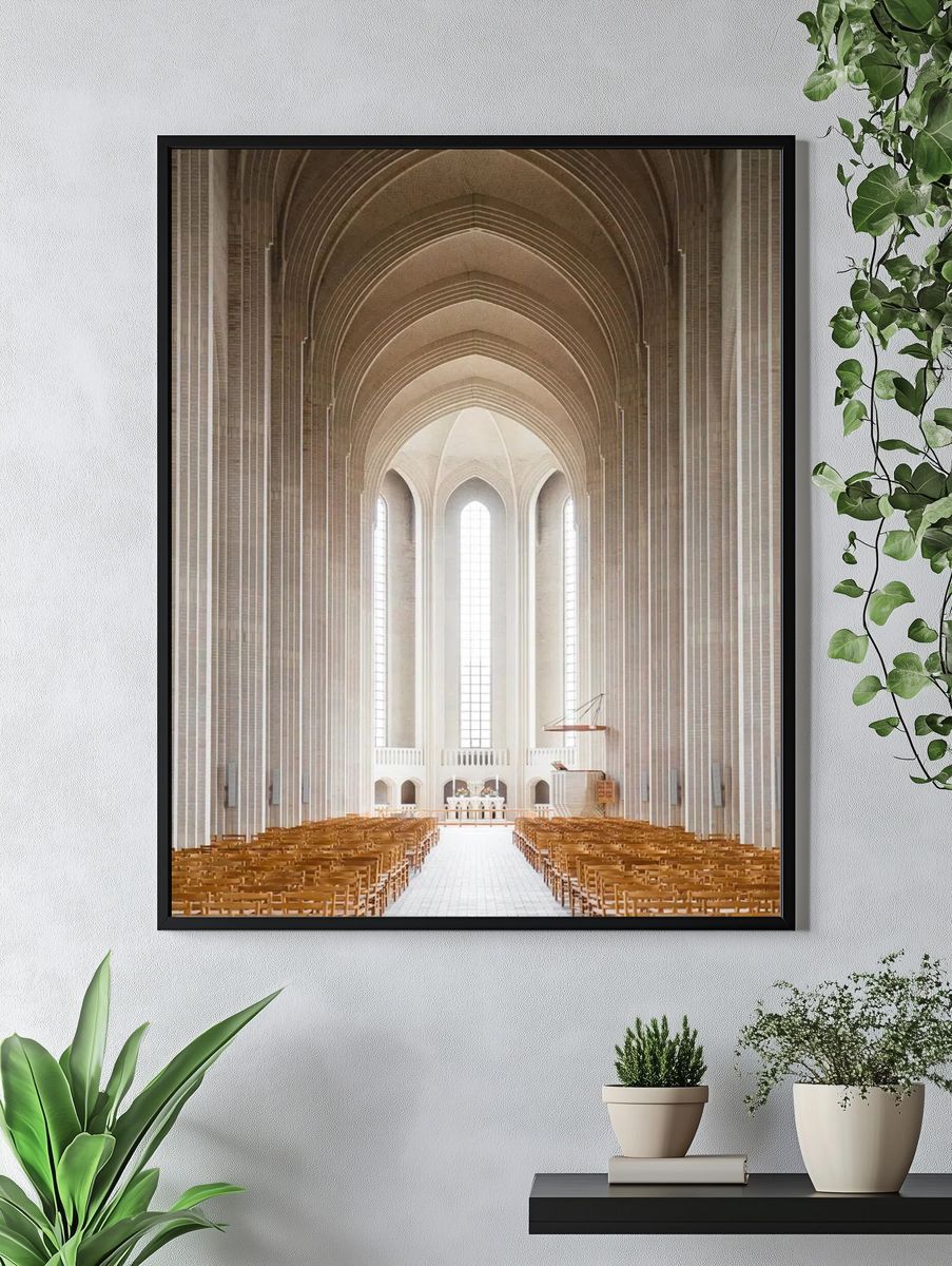 Grundtvigs Kirke, architecture. — room view 4