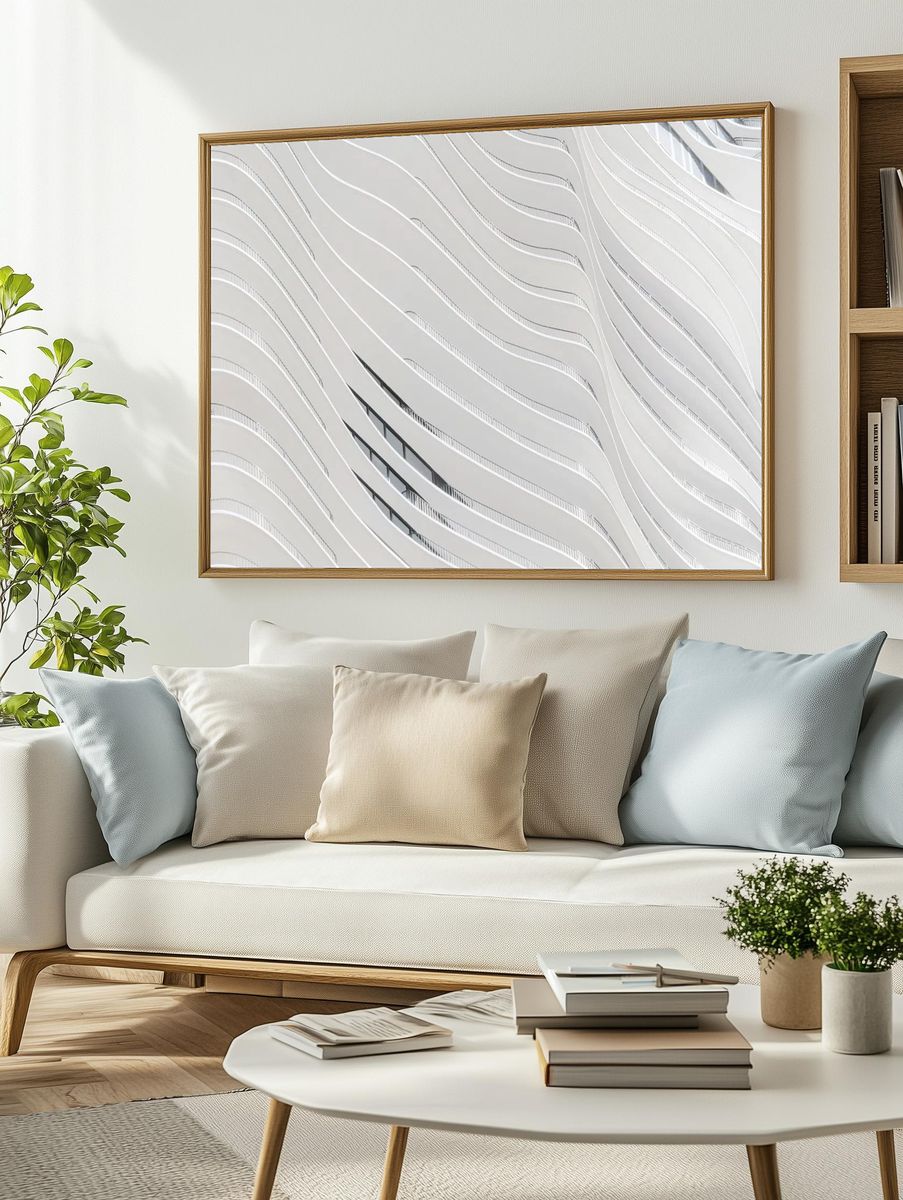 Wavy Architecture — Modern Print. — room view 2