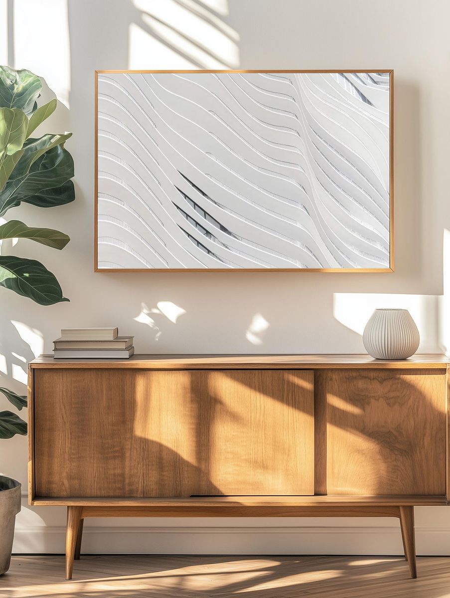 Wavy Architecture — Modern Print. — room view 3