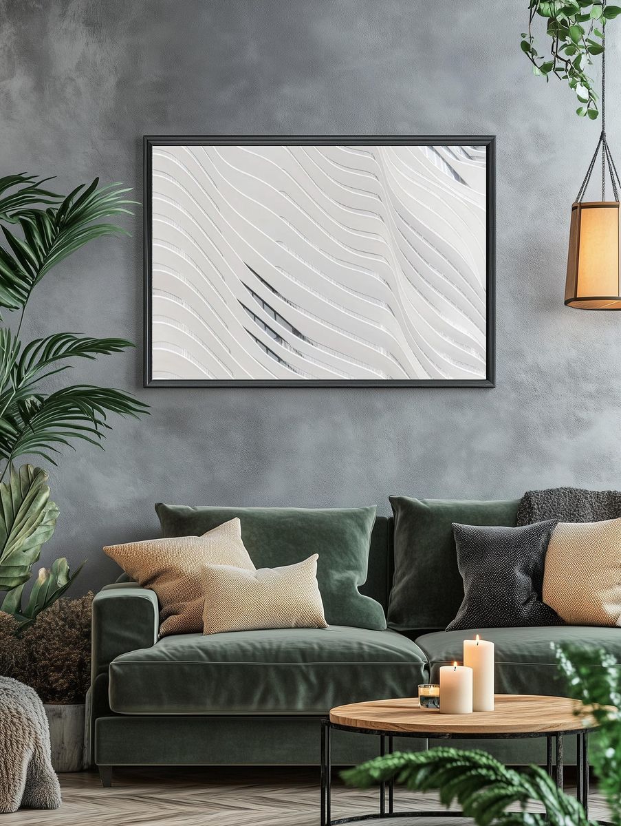 Wavy Architecture — Modern Print. — room view 4