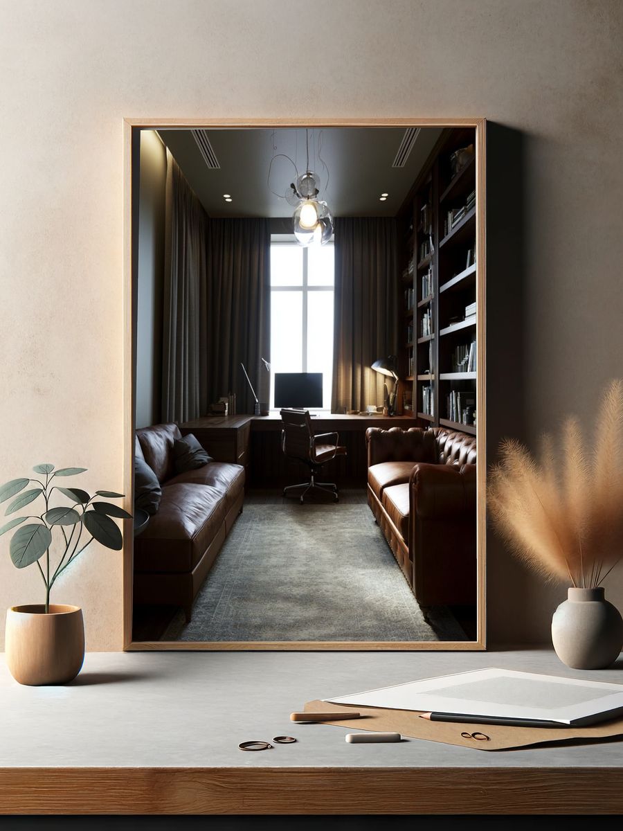 Luxury Home Office Interior Photography Poster. — room view 2