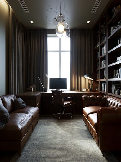 Luxury Home Office Interior Photography Poster.