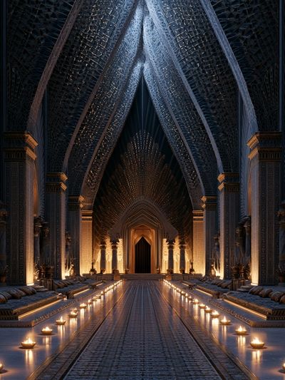 Mystic Temple Hallway Print.