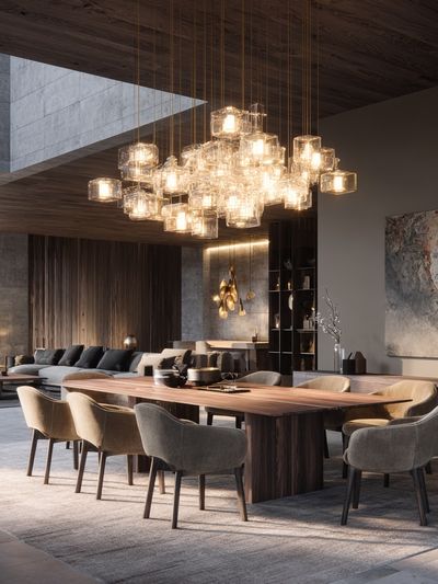 Modern Luxury Dining Interior Print.