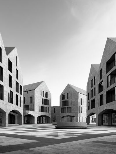 Modern Courtyard Architecture Print.