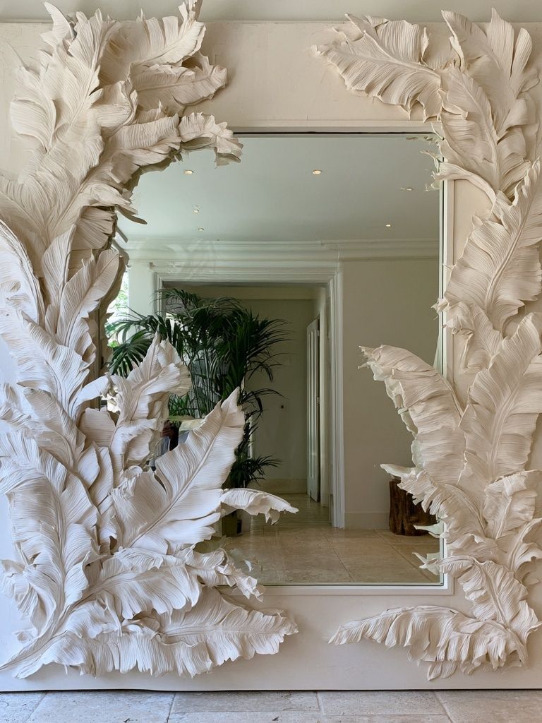 Feather Relief Mirror Poster. poster detail