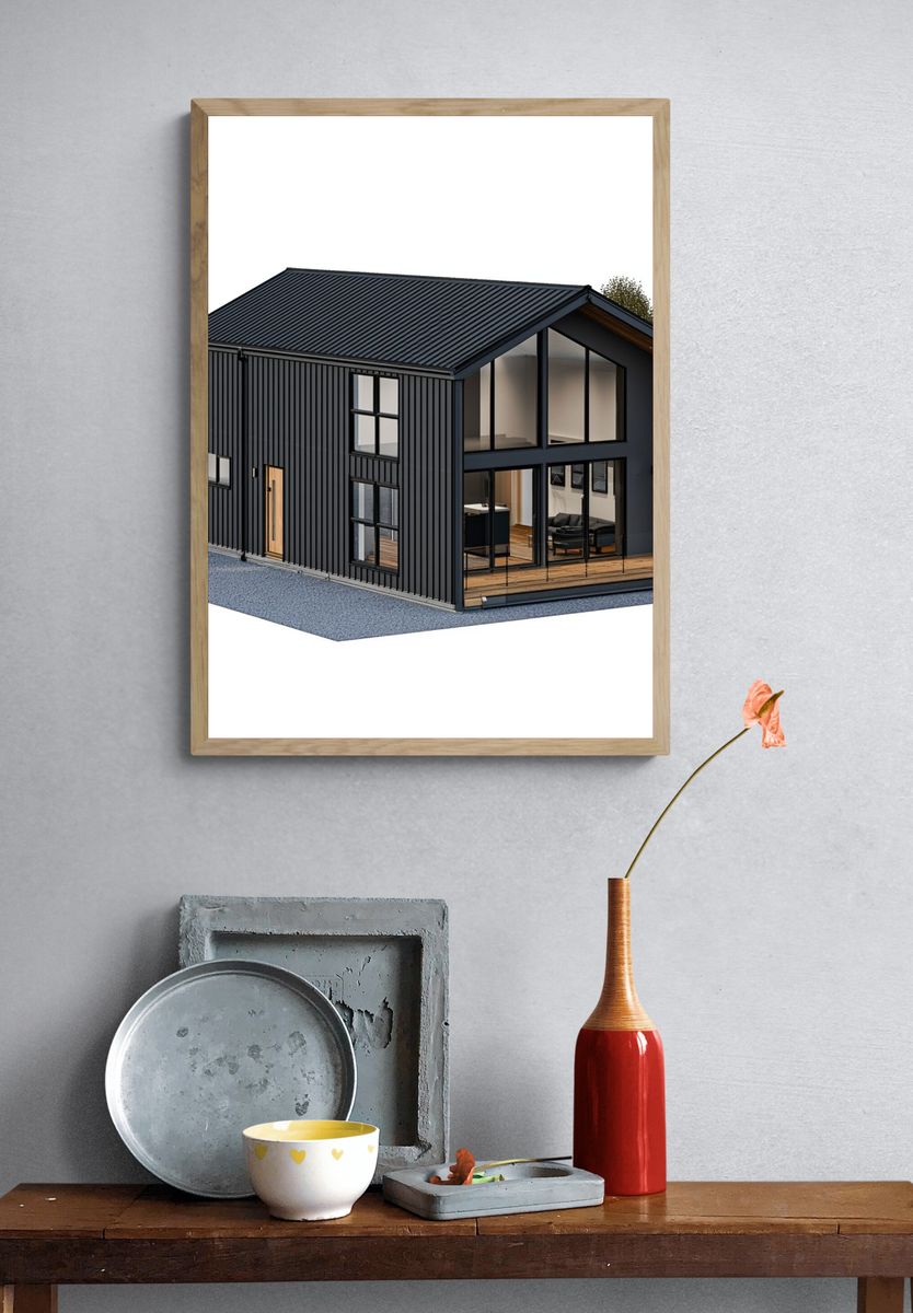 Berlin TV Tower Cityscape Poster. — room view 3