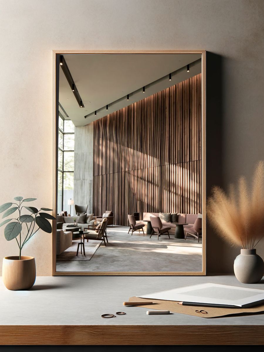Modern Luxury Lobby Interior Poster. — room view 2