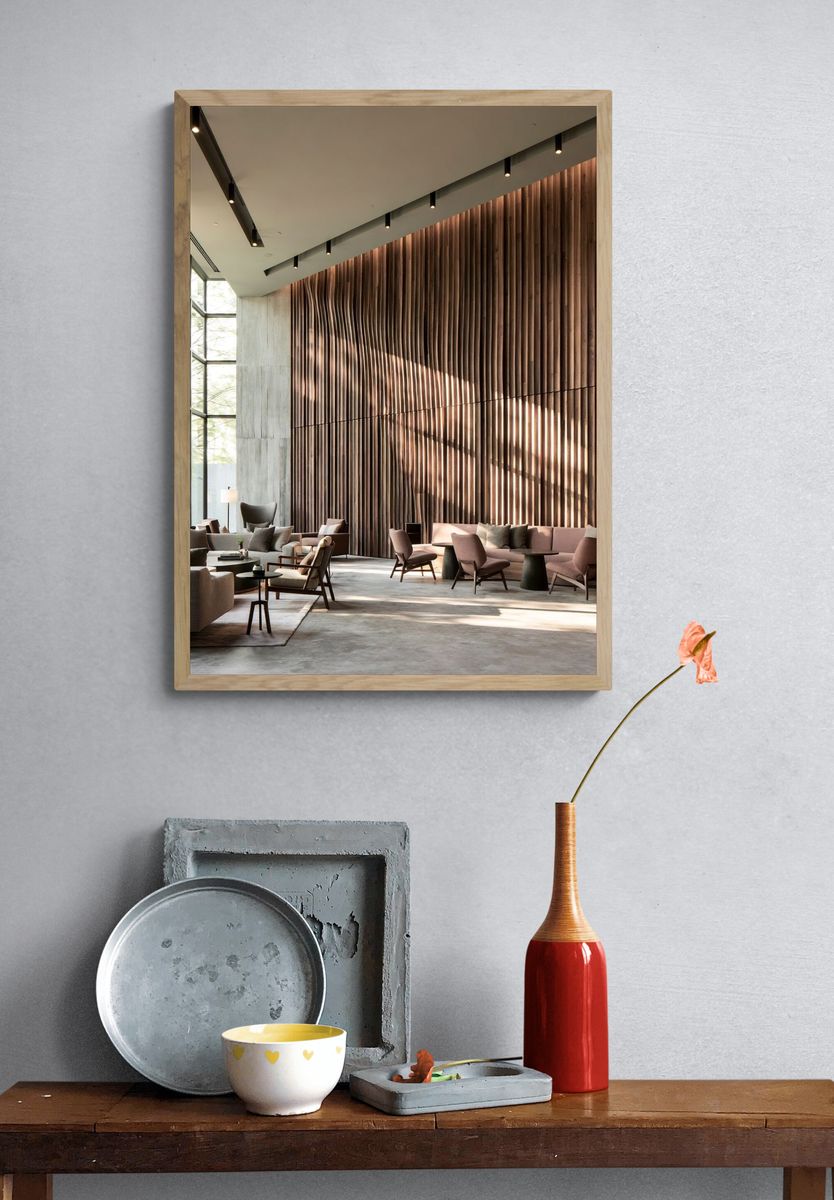 Modern Luxury Lobby Interior Poster. — room view 3