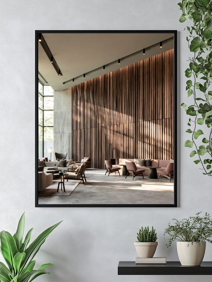 Modern Luxury Lobby Interior Poster. — room view 4