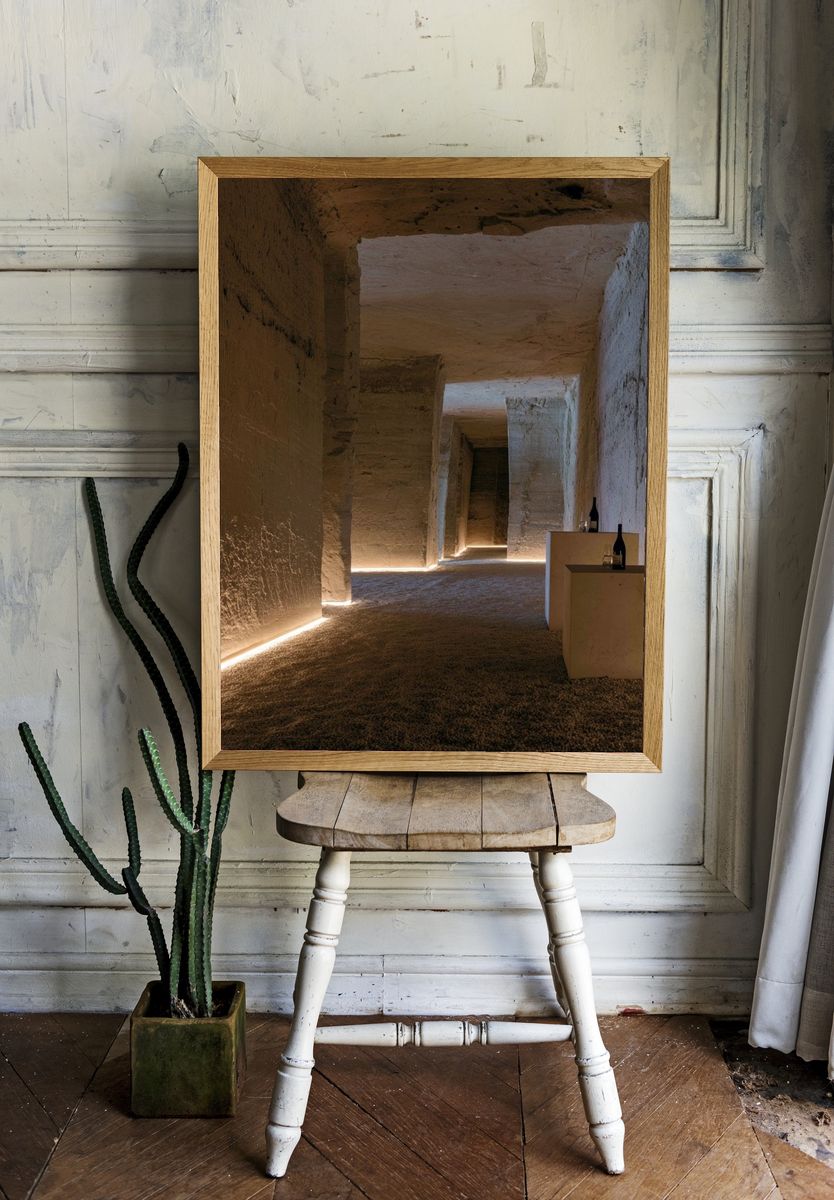 Stone Corridor Interior Photography Poster. room preview