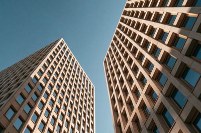 Modern Twin Towers Architecture Poster.