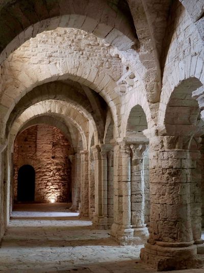 Romanesque Stone Archway Photography Poster.