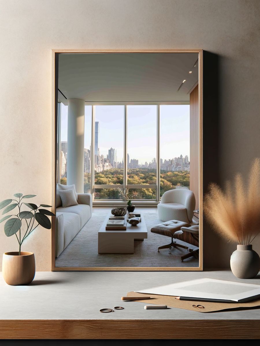 Central Park Skyline Interior Poster. — room view 2