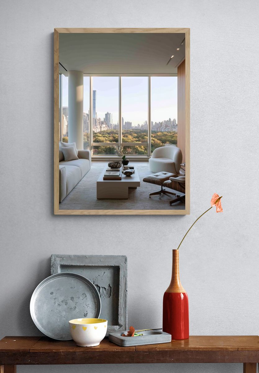 Central Park Skyline Interior Poster. — room view 3