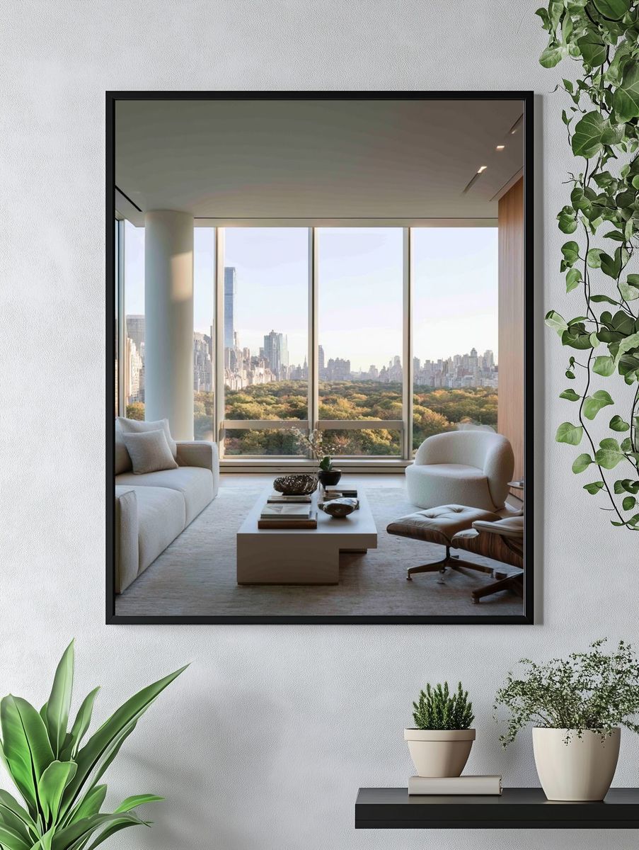 Central Park Skyline Interior Poster. — room view 4