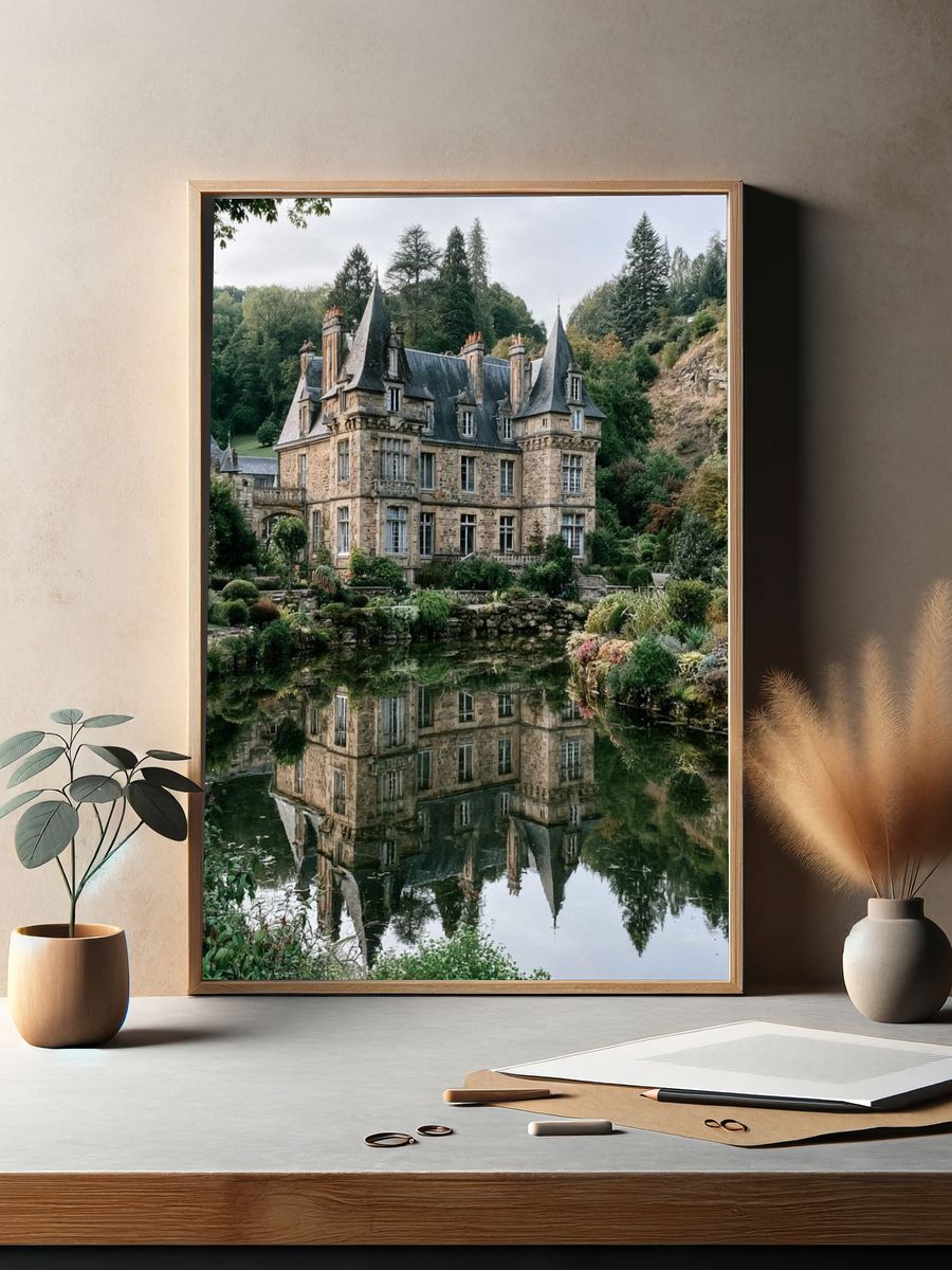 French Chateau Garden Poster. — room view 2