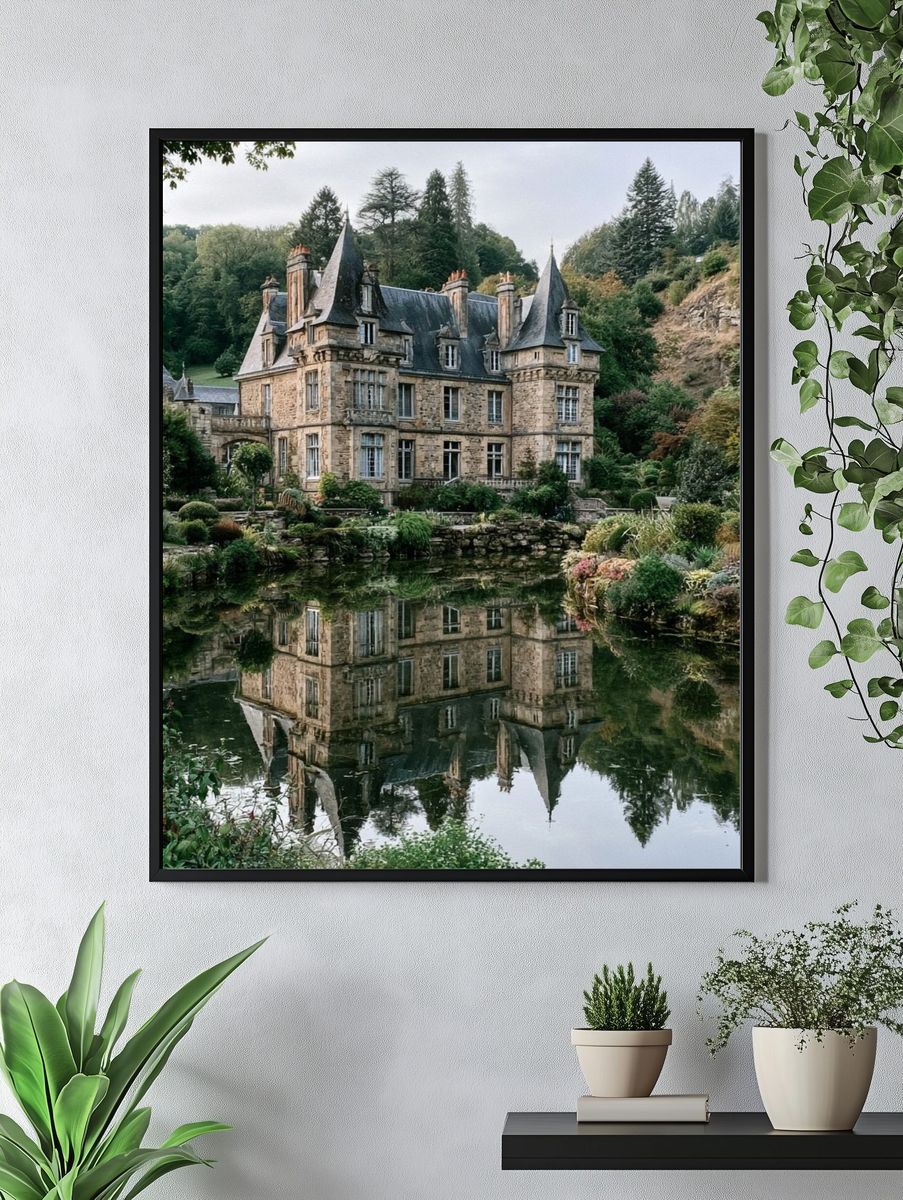 French Chateau Garden Poster. — room view 4