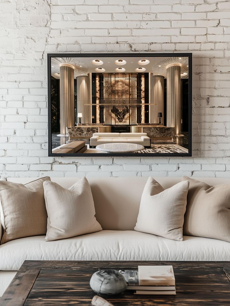 Luxury Lobby Interior Photography Poster. room preview