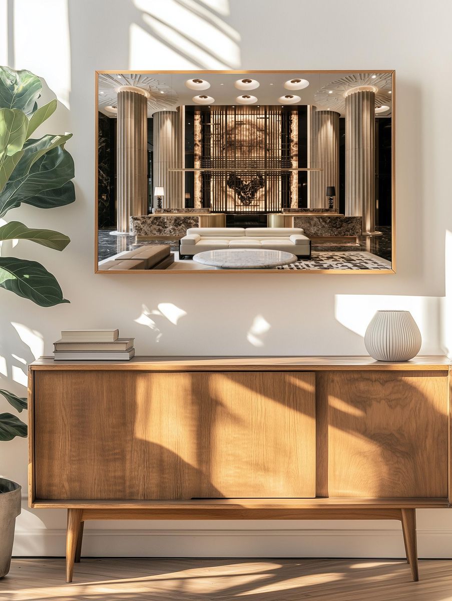 Luxury Lobby Interior Photography Poster. — room view 3
