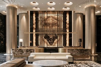 Luxury Lobby Interior Photography Poster.