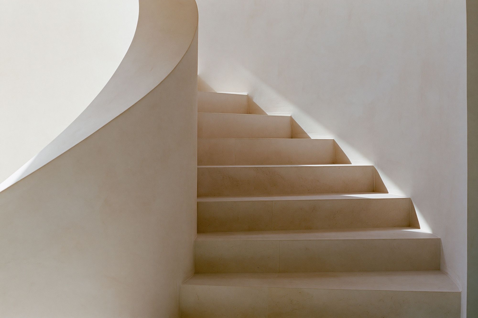Minimalist Staircase Interior Print. poster — architecture art