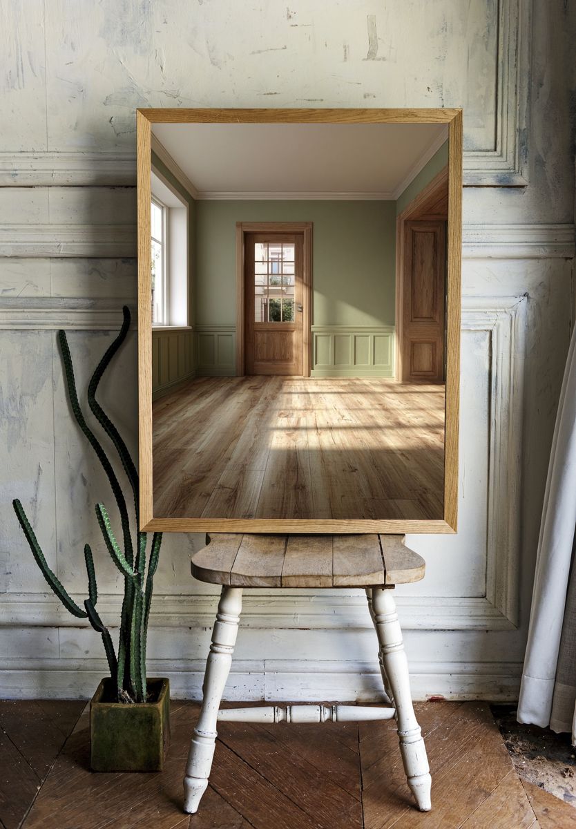 Sunlit Empty Room Interior Print. room preview