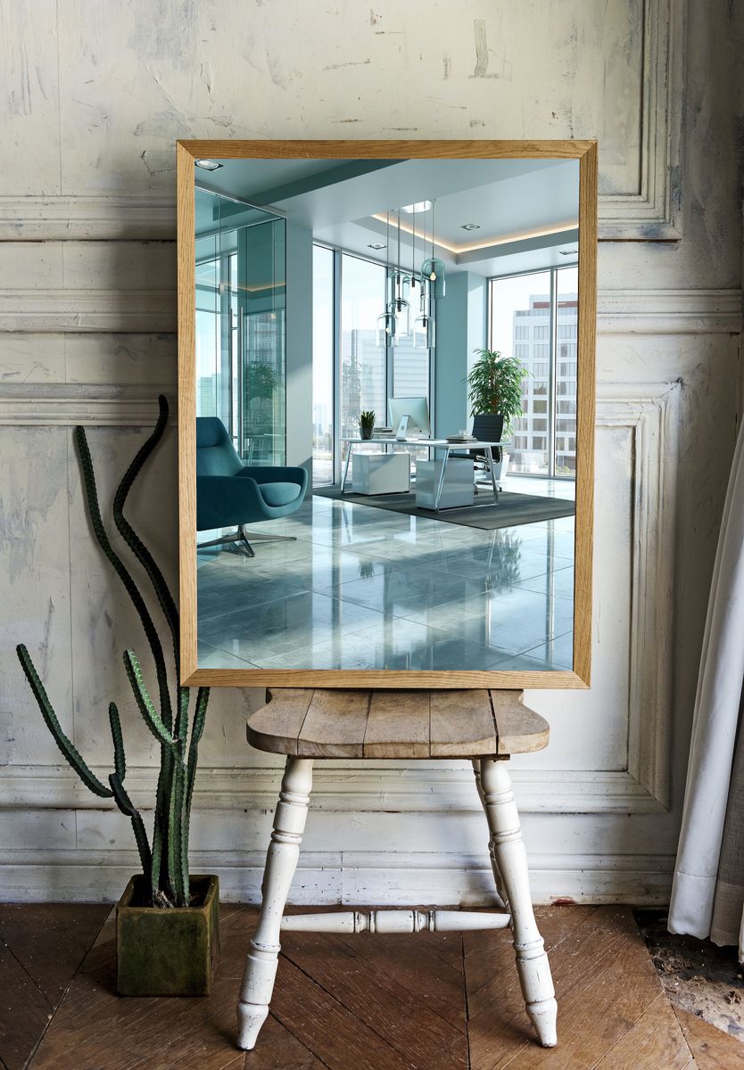 Modern Glass Office Interior Poster. room preview