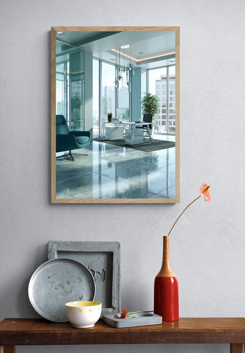 Modern Glass Office Interior Poster. — room view 3