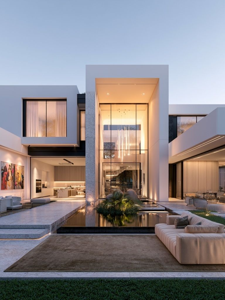 Modern Luxury Villa Photography Poster. poster — architecture art