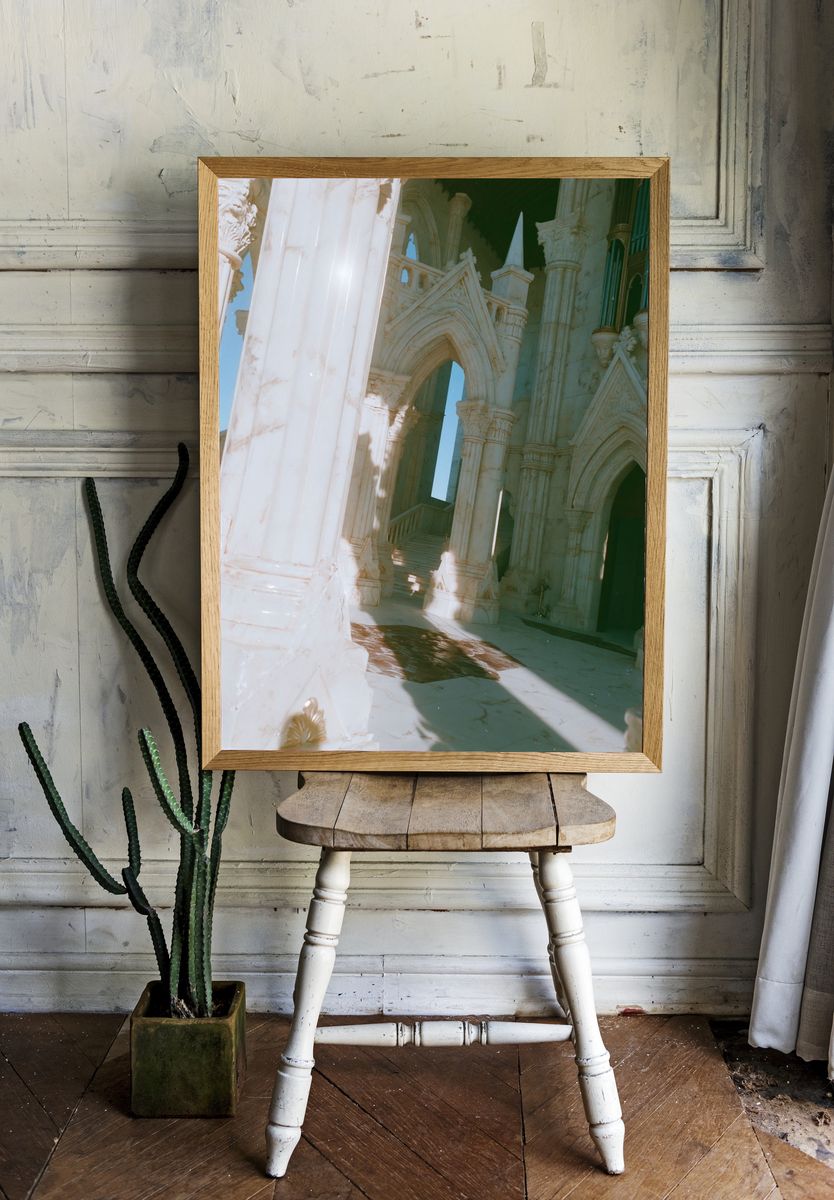 Gothic Marble Hall Photography Poster. room preview