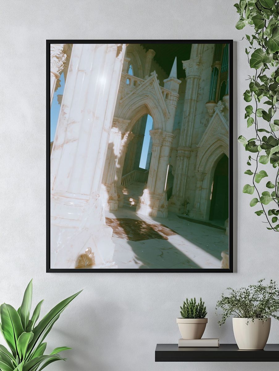Gothic Marble Hall Photography Poster. — room view 4