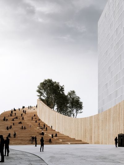 Modern Urban Stairway Architecture Print.