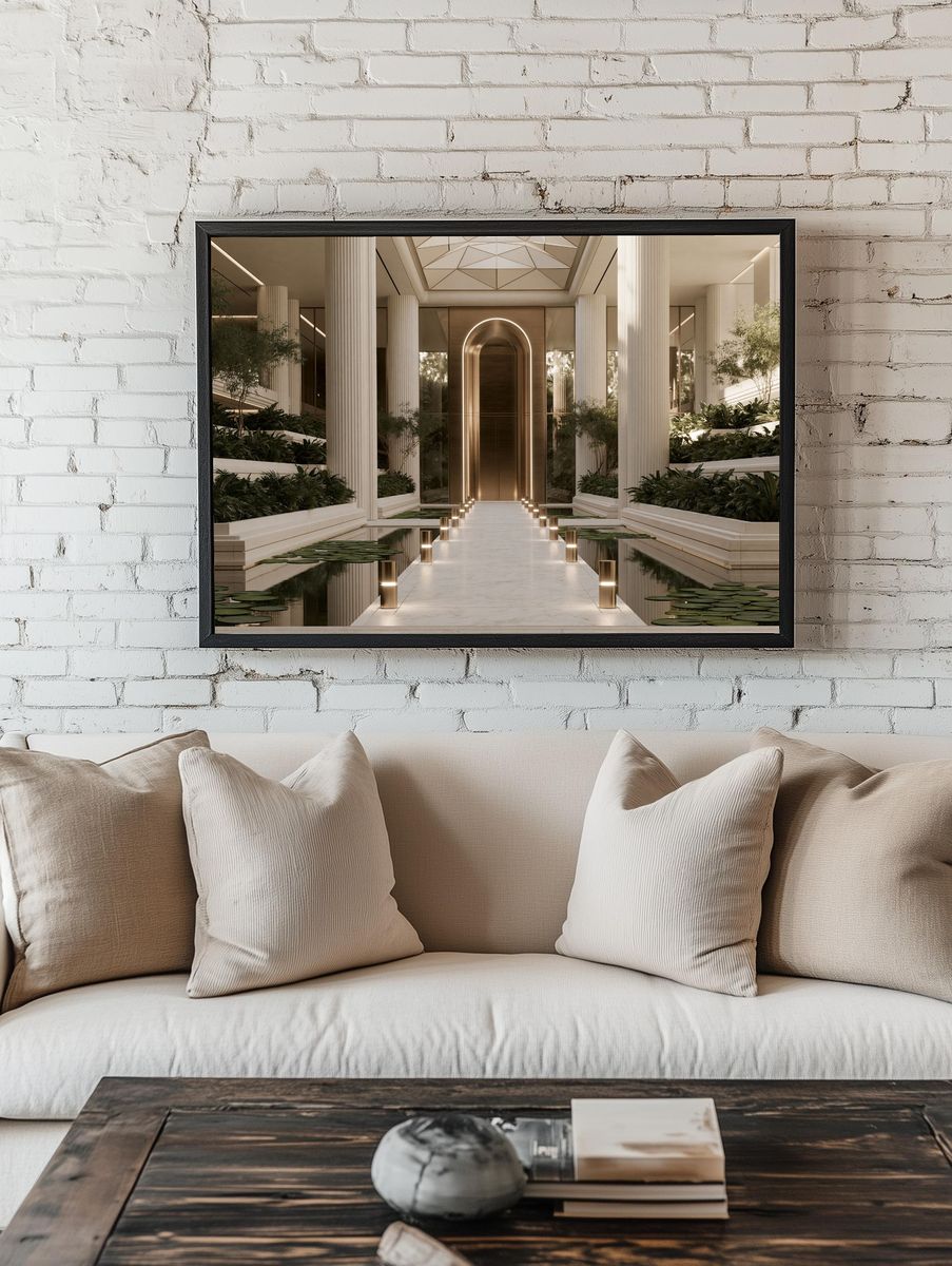 Luxury Atrium Interior Architecture Poster. room preview
