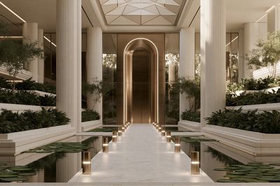 Luxury Atrium Interior Architecture Poster.