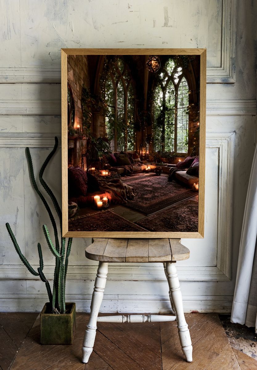 Enchanted Gothic Conservatory Poster. room preview