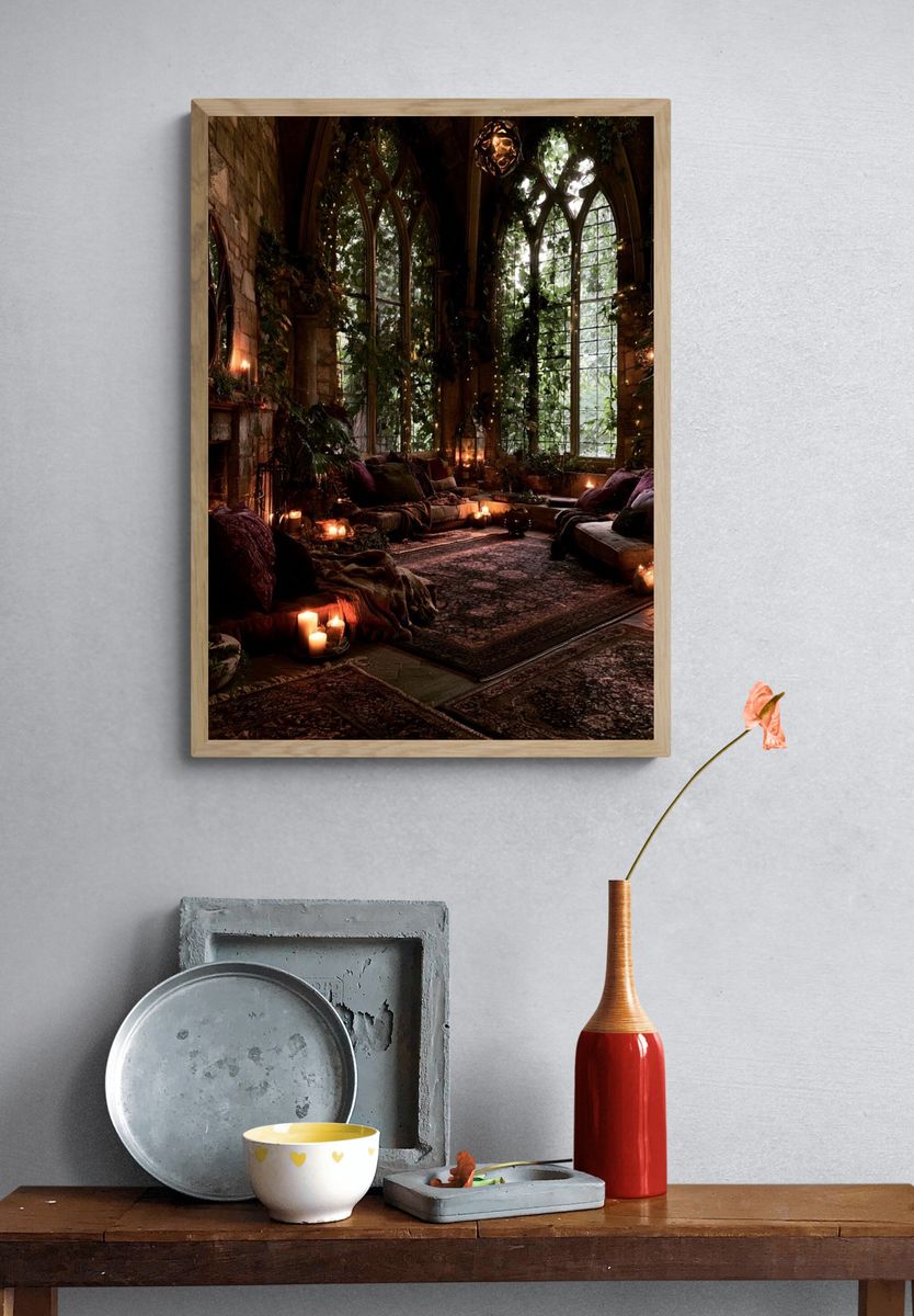 Enchanted Gothic Conservatory Poster. — room view 3