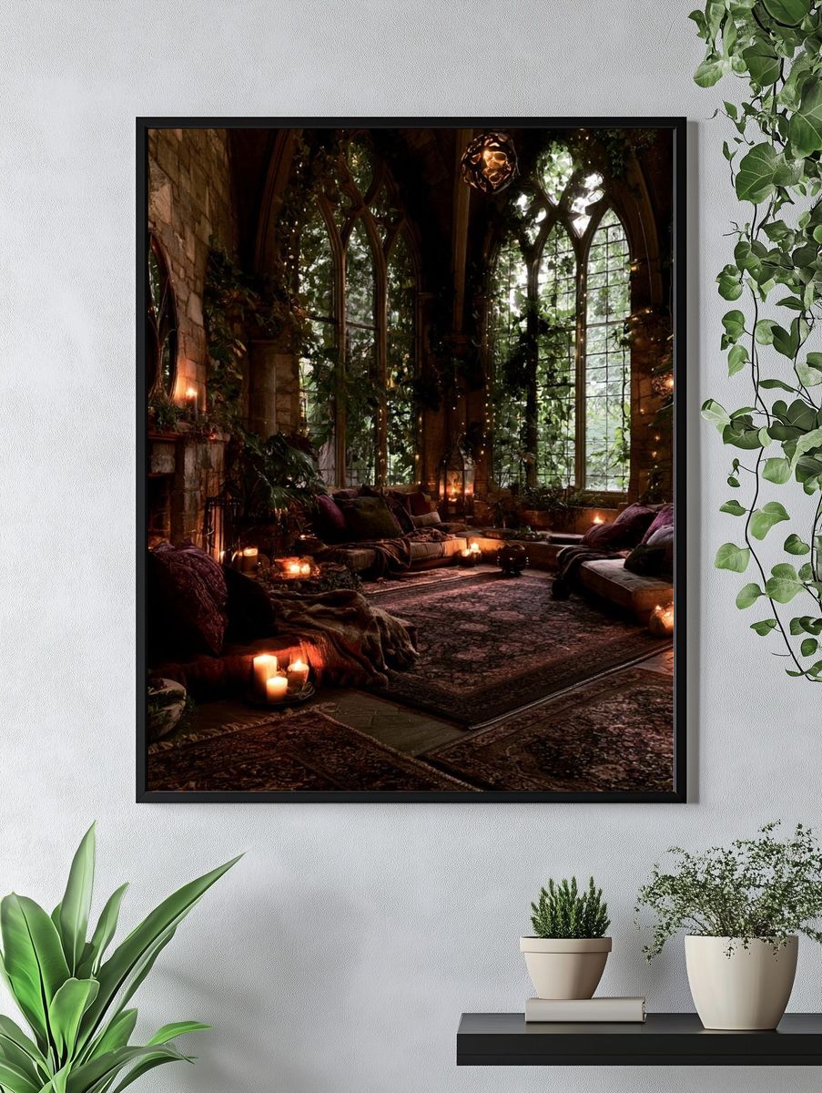 Enchanted Gothic Conservatory Poster. — room view 4