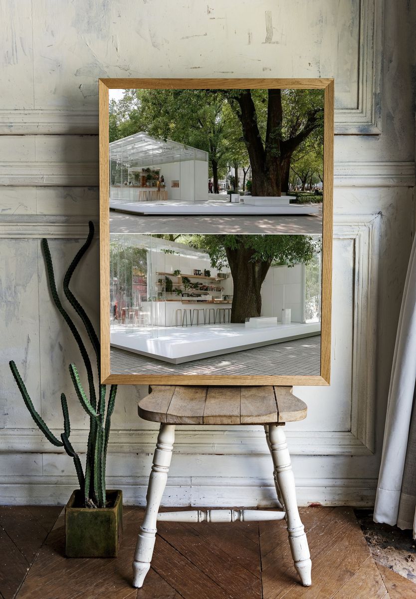 Glass Pavilion in the Park Poster. room preview