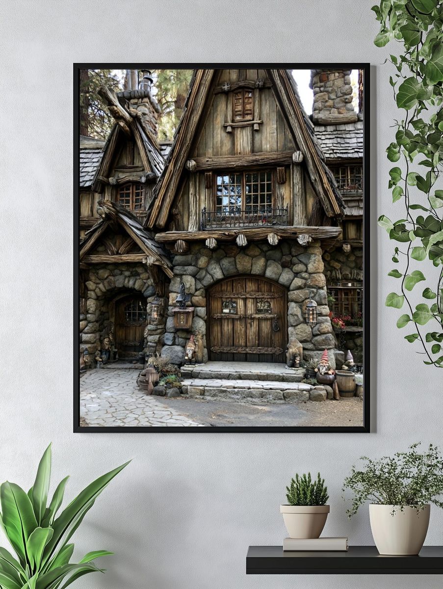 Enchanted Woodland Cottage Poster. — room view 4