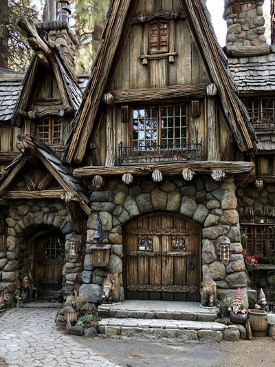 Enchanted Woodland Cottage Poster.
