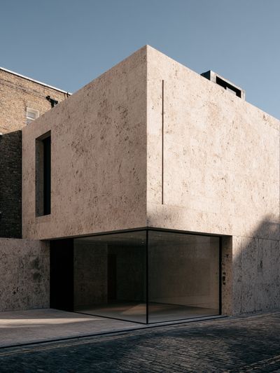 Modern Brutalist Building Poster.