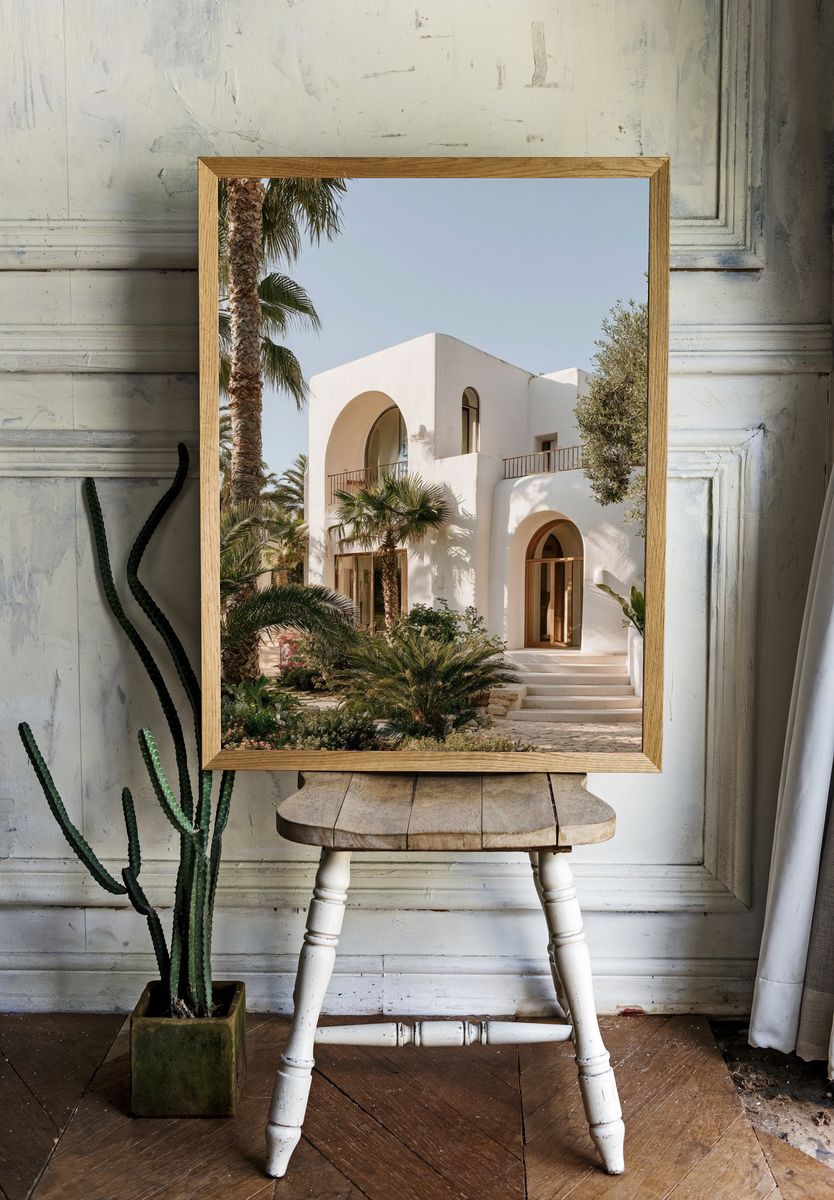 Mediterranean Villa Photography Poster. — room view 1