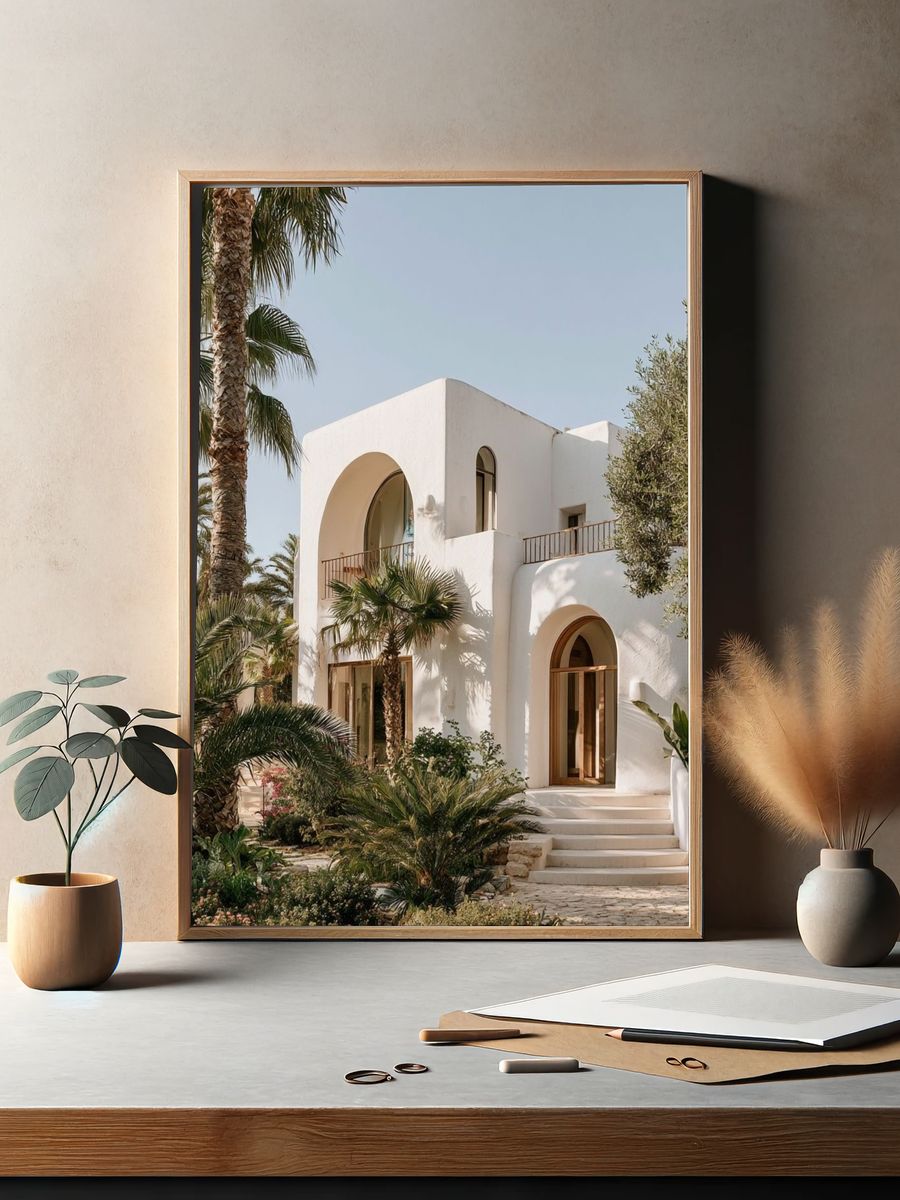 Mediterranean Villa Photography Poster. — room view 2