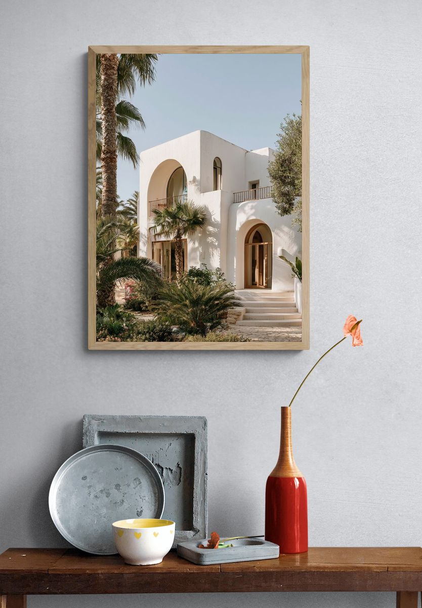 Mediterranean Villa Photography Poster. — room view 3