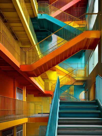 Colorful Staircase — Photography Print.