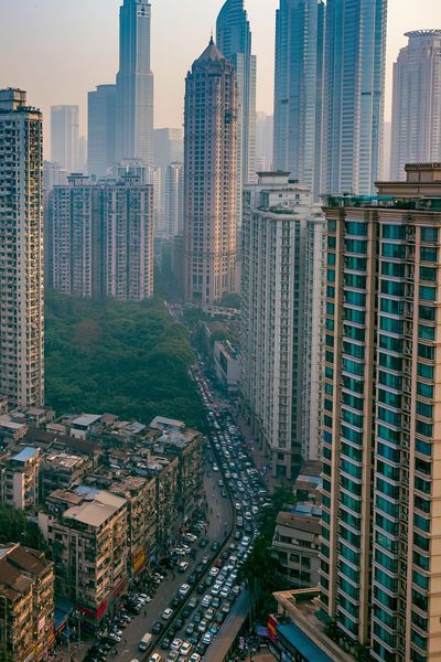 Urban Skyline Cityscape Photography Poster.