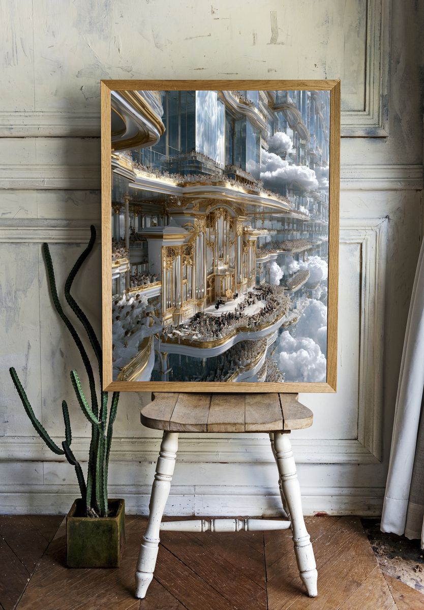 Celestial Palace in the Clouds Poster. — room view 1