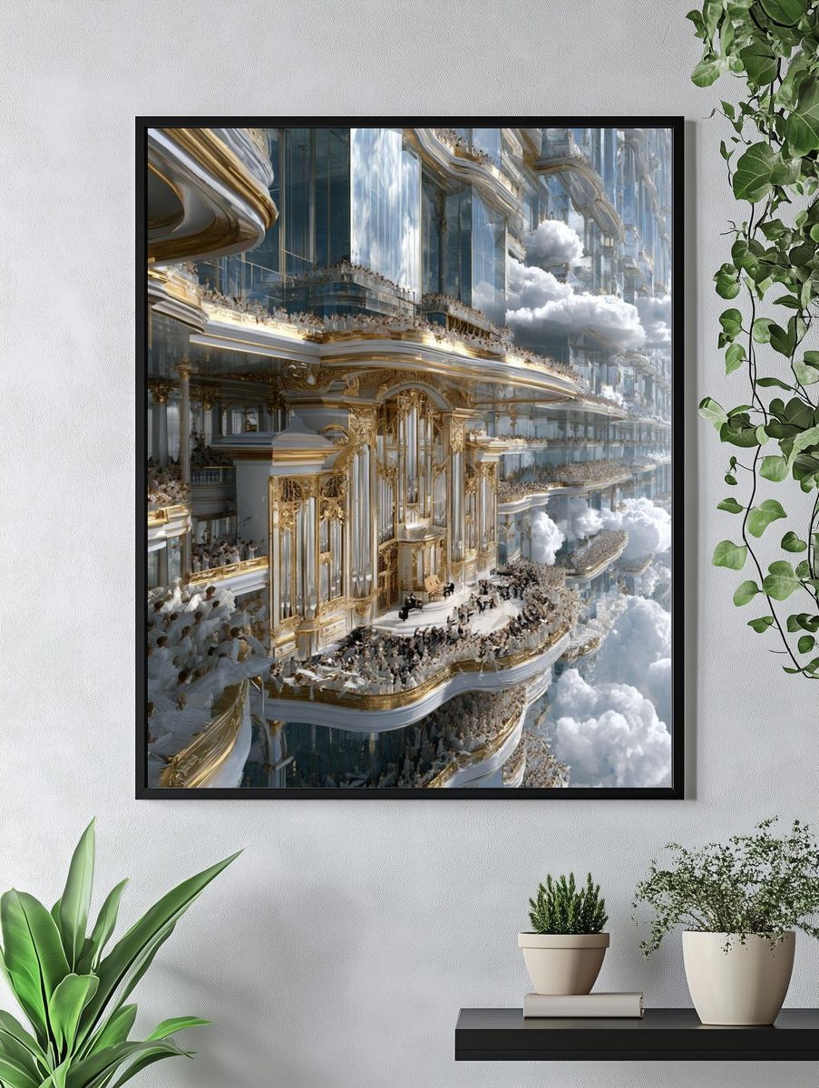 Celestial Palace in the Clouds Poster. — room view 4